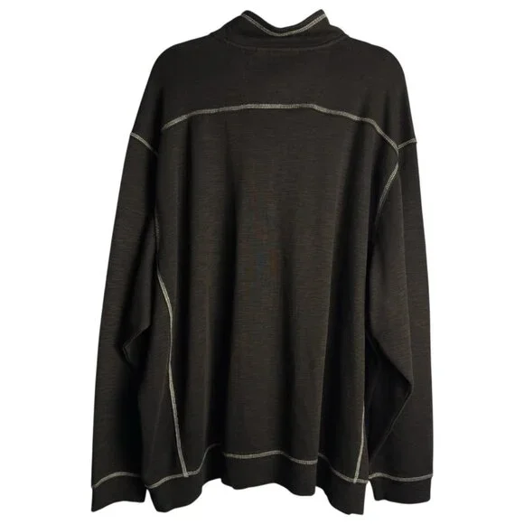 Tommy Bahama Tobago Bay Half Zip Pullover Men’s 2XB Black Big & Tall - Picture 3 of 6